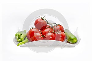 Fresh organic tomatoes