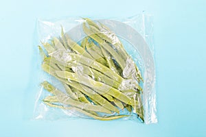 Fresh organic vegetable flat green beans