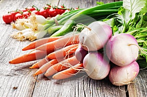 Fresh organic vegetables