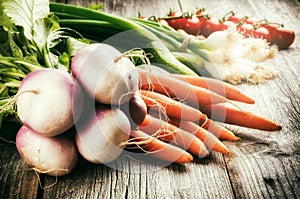 Fresh organic vegetables