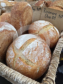 Hearty hearth baked rustic bread for sale