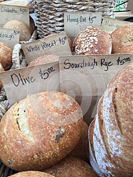 Hearty hearth baked rustic bread for sale