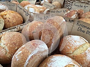 Hearty hearth baked rustic bread for sale