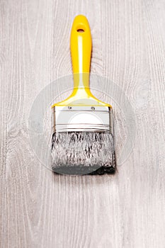 Fresh painted wooden surface