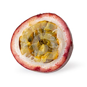 Fresh passion fruit isolated on a white background