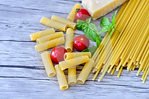 Fresh pasta ingredients