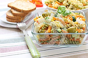 Fresh pasta salad