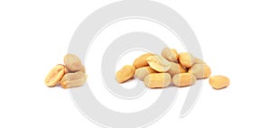 Fresh peanuts isolated