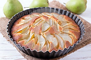 Fresh Pear Pie, Delicious Autumn Fruit Tart