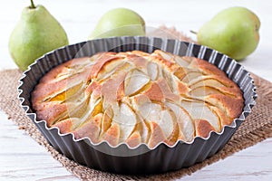 Fresh Pear Pie, Delicious Autumn Fruit Tart