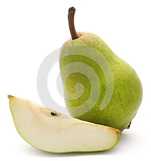 Fresh pear sliced
