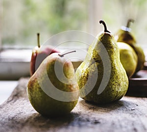 Fresh pears fruit