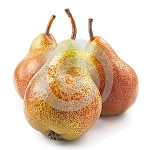Fresh pears isolated background white background. Pearpear, pear fruit, pear on white, asian pear photo