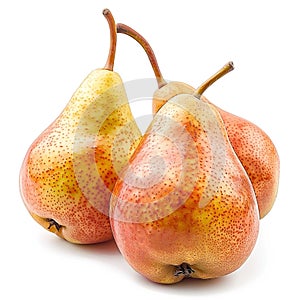 Fresh pears isolated background white background. Pearpear, pear fruit, pear on white, asian pear photo