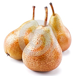 Fresh pears isolated background white background. Pearpear, pear fruit, pear on white, asian pear photo
