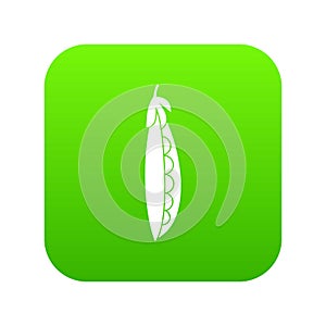 Fresh peas icon digital green