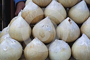 Fresh Peeled Coconuts Ready To Drink