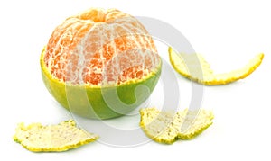 Fresh peeled orange
