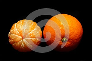 Fresh and Peeled Orange