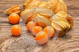 Fresh physallis berries