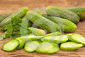 Fresh pickle cucumbers