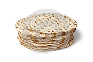 Fresh pile of matzah