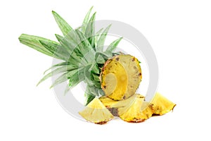 Fresh pineapple Cut half