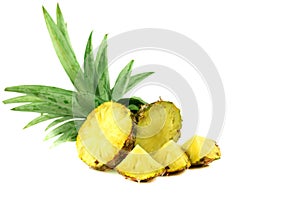 Fresh pineapple Cut half