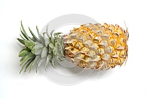 Fresh Pineapple Isolated on White Background.
