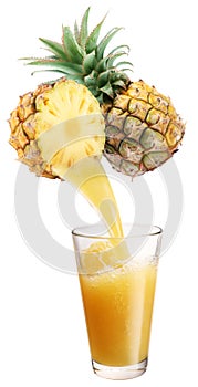 Fresh pineapple juice.