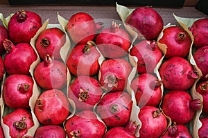 Fresh pomegranate for sale during street food festival