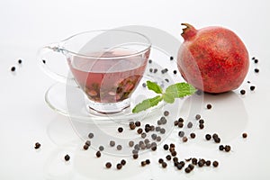 Fresh pomegranate tea