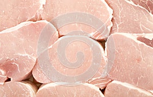 Fresh Pork Meat Pieces Background
