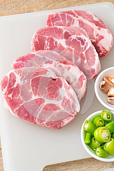 Fresh pork neck raw or collar pork