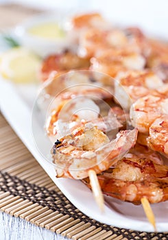 Fresh Prawn Skewers