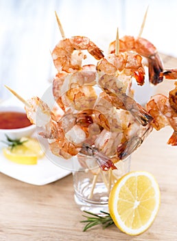 Fresh Prawn Skewers