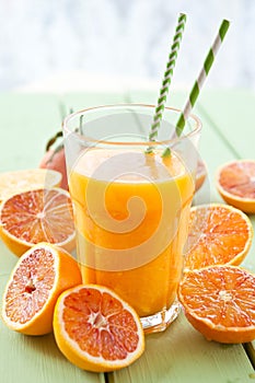 Fresh pressed blood orange juice