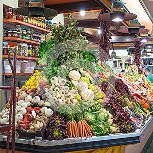 Fresh produce at the local farmers market.