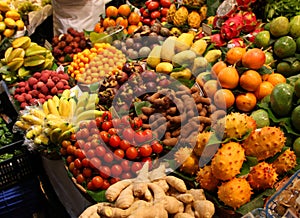 Fresh produce market photo