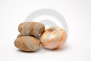 Fresh produce onion potatoe