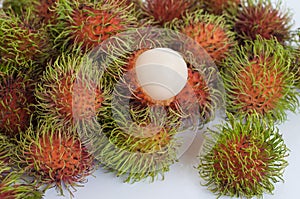 Fresh rambutan fruit