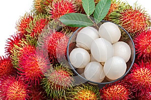 Fresh rambutan fruit