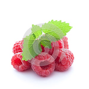 Fresh raspberries