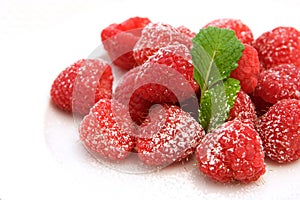 Fresh raspberries