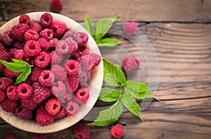 Fresh raspberries