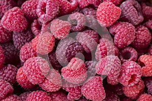 Fresh raspberries