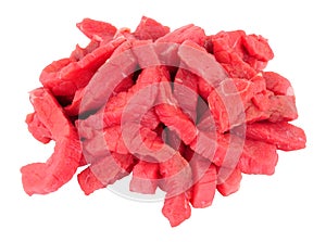 Fresh Raw Beef Stir Fry Strips photo