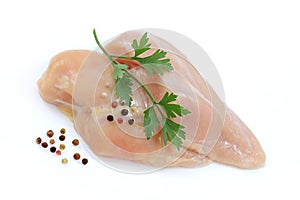 Fresh raw chicken breast