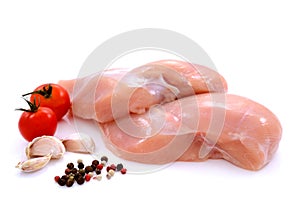 Fresh raw chicken breast