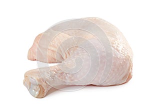 Fresh raw chicken leg